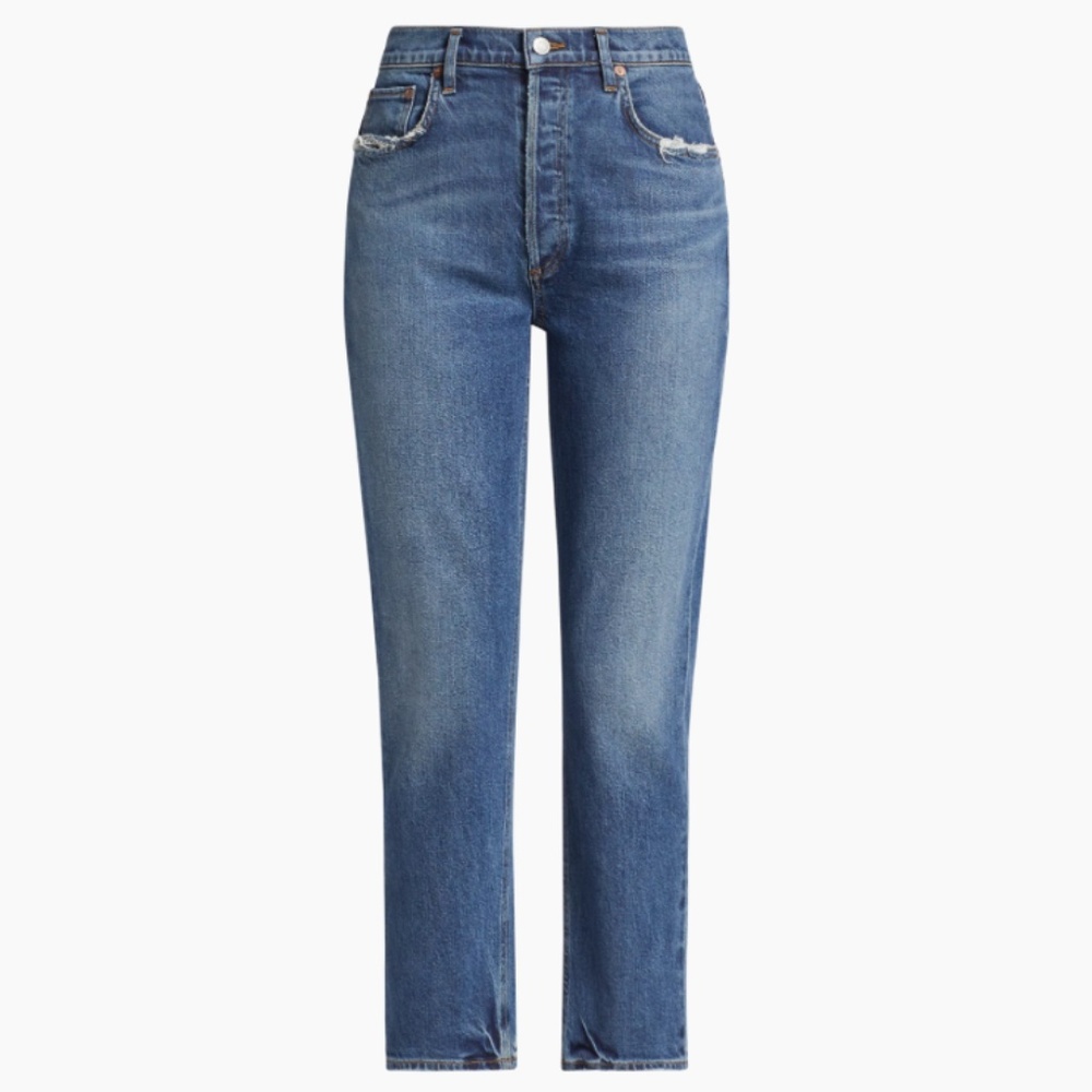 Agolde  Riley Long High-Rise Straight Jeans - Size 30 (8-1)